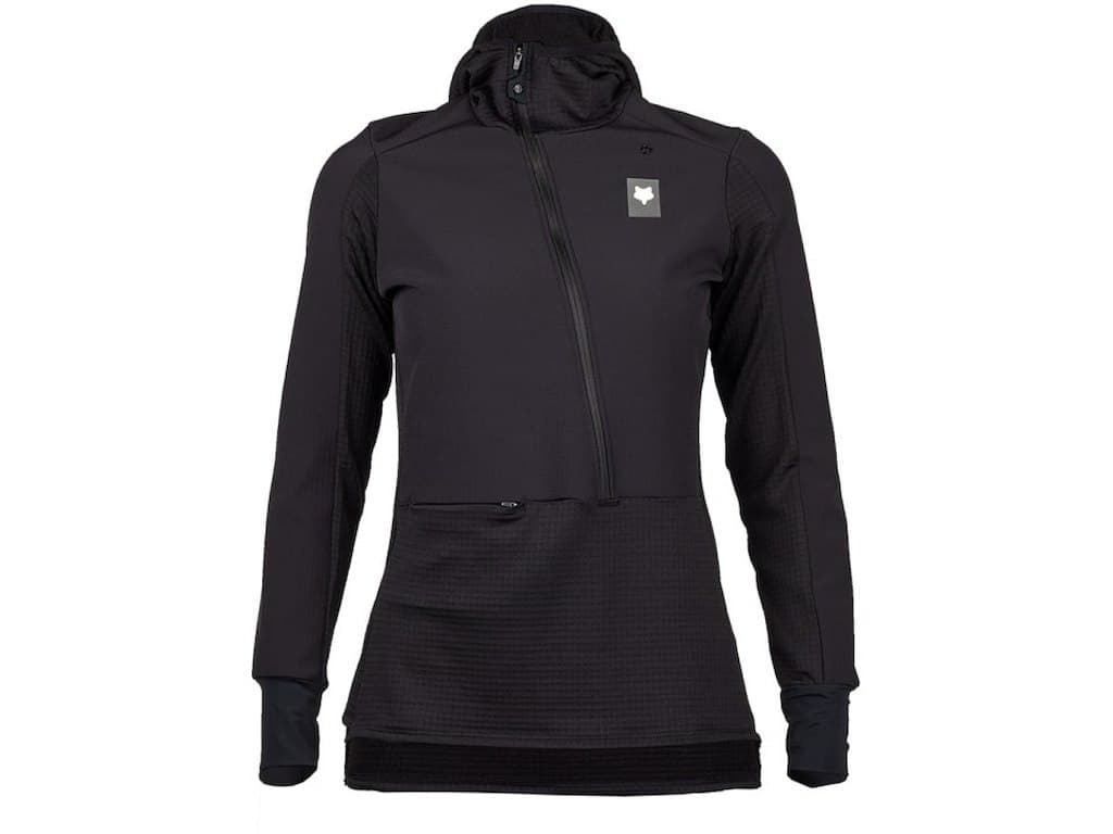 FOX Defend Thermal Hoodie - Cykeltrøje - Lange ærmer - Dame - Sort - S