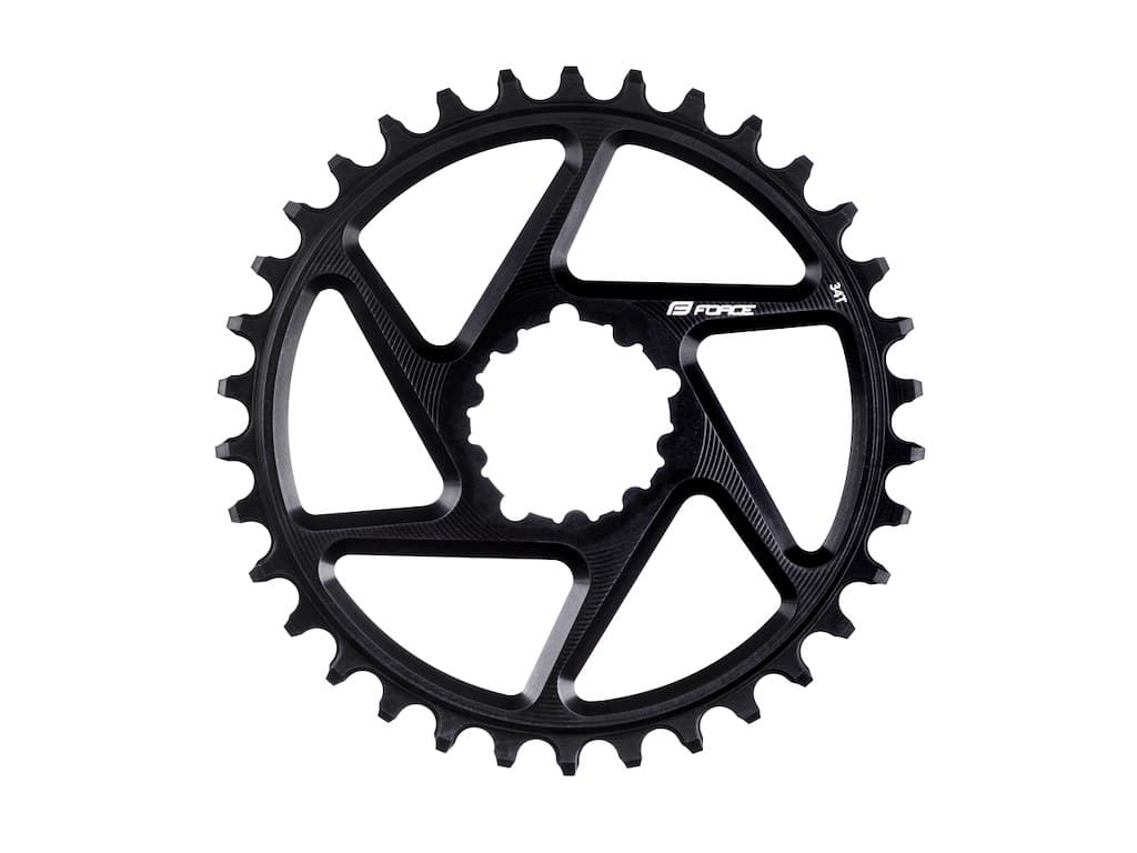 FORCE NW klinge 34 tands Direct mount CNC aluminium 10/11 og 12 gear sort