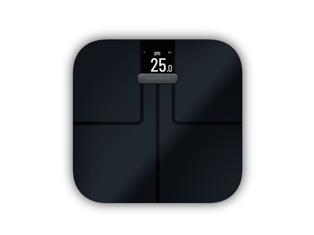 Garmin Index S2 Smart Scale - Vægt der bl.a måler kropsfedt, vand og BMI - Sort