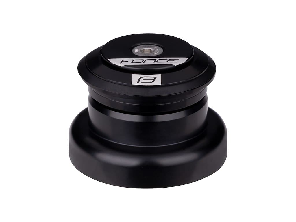 FORCE styrfittings AHEAD 1 1/8'' aluminium tapered - sort