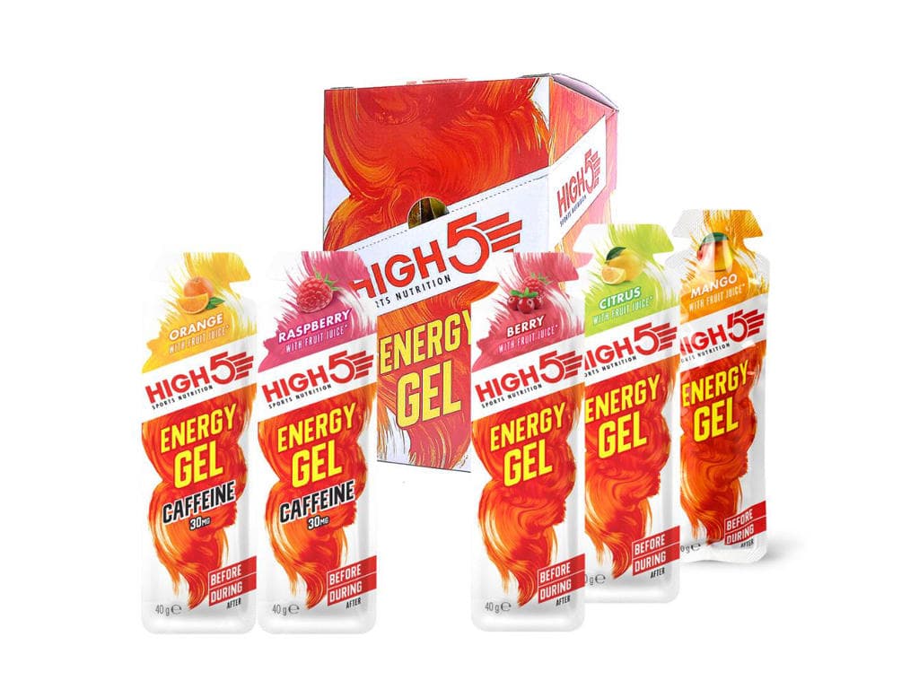 High5 EnergyGel - Kasse med 20 stk. - 4 x 5 forskellige smagsvarianter