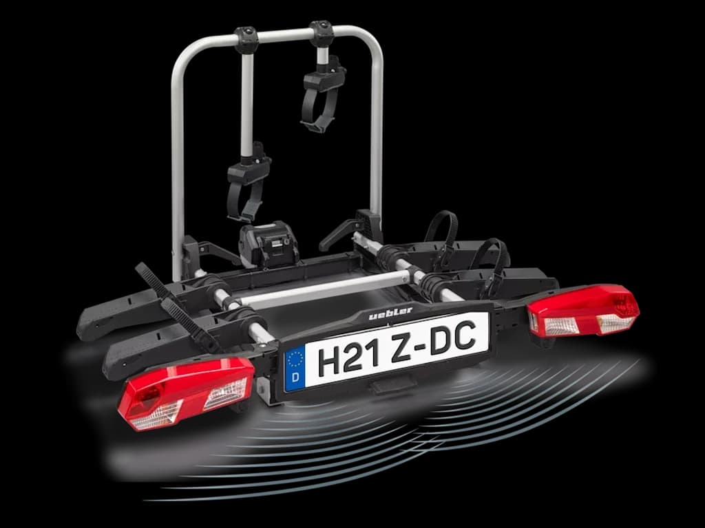 Uebler H21 Z-DC Cykelholder til 2 cykler med 90° fold-down function og reverse driving control