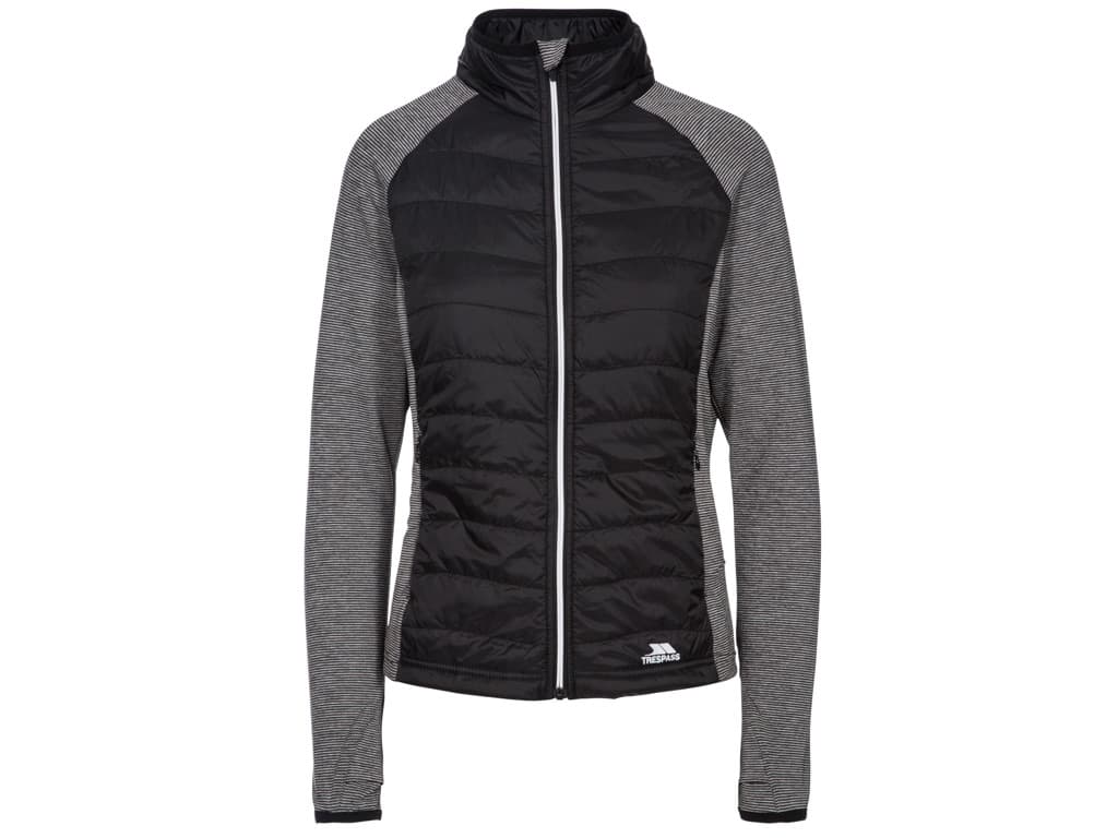 Trespass Zorina - Strikket fleece jakke dame - Str. S - Sort