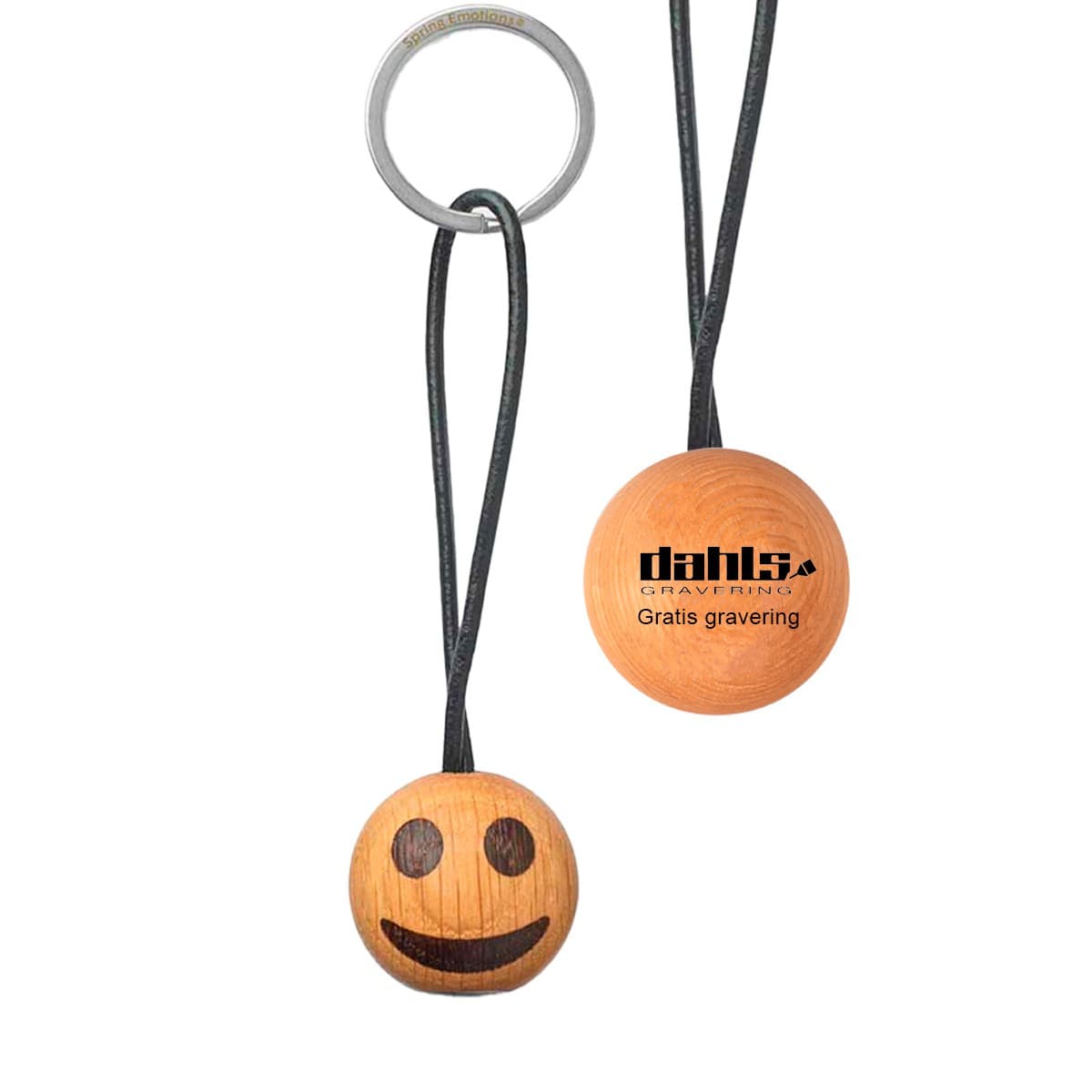 Spring Copenhagen Emotions® Smily Nøglering Firmagaver med logo - Firmagaver med logo med gravering