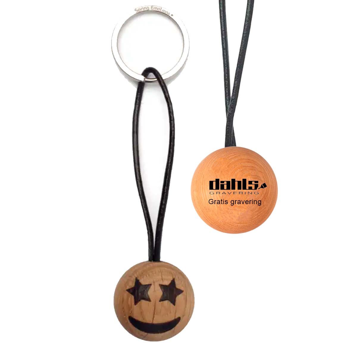 Spring Copenhagen Emotions® Star Eyes Nøglering firmagaver med logo - Firmagaver med logo med gravering