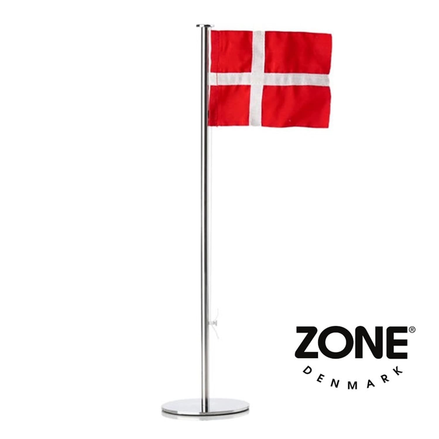 Zone Bordflag 40 cm stål - Bordflag med gravering