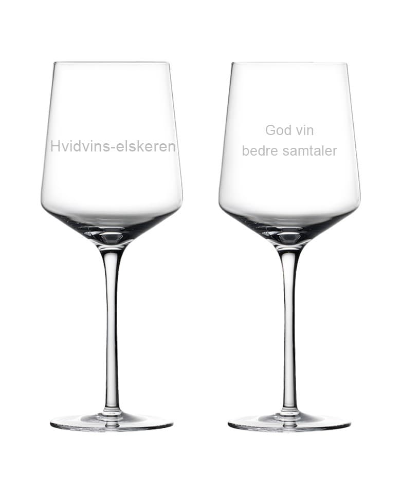 Zone Rocks Hvidvinsglas 2 stk - Zone med gravering