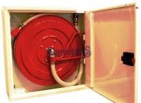 Falck 3SW brandskab med vinde p� svingarm med 25 mtr. slange