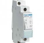 Hager Kiprel� 16A 1 slutte, 230V AC/110V DC din-skinne, bredde 18 mm, type EPN510