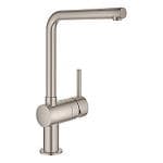 GROHE Minta k�kkenarmatur med svingtud. L-tud - Supersteel