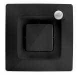 S&P Silent Dual 100 One ventilator med adaptiv hygrostat, timer og PIR sensor, 167x167mm, �99mm, SORT