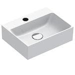 Catalano VERSO40 h�ndvask 400x320mm, med hanehul, uden overl�b. Reng�ringsvenlig og antibakteriel glasur