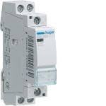 Hager Kontaktor 25A, 2 slutte, 24VAC 1 modul Brumfri 17,5mm til din-skinne