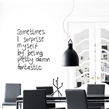 Damn Fantastic wallsticker av Diana Lovring, 45x57 cm