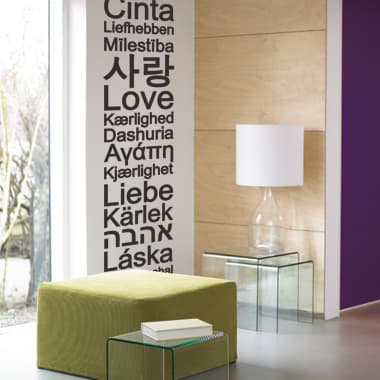 Global Love wallsticker av Alan Smithee, 31x161 cm