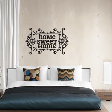 Home sweet home wallsticker av Alan Smithee, 60x37 cm