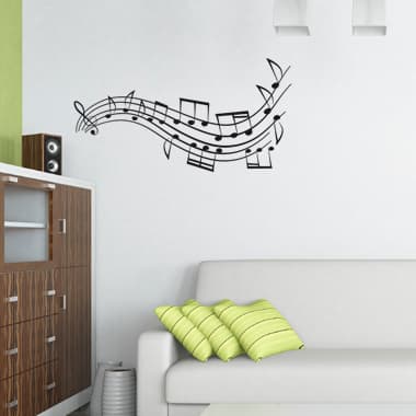 Mymusic wallsticker av Heidi Holm Pedersen, 30x58 cm