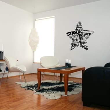 Star wallsticker av Diana Lovring, 95x95 cm