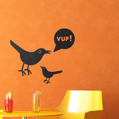 Vuf wallsticker av Alan Smithee, 36x31 cm