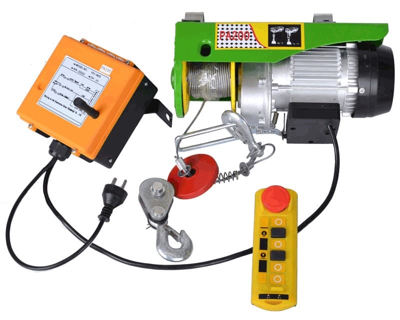Trækspil 230 volt - 600/1200 kg - trådløs fjernbetjening + nødstop - Primus Danmark