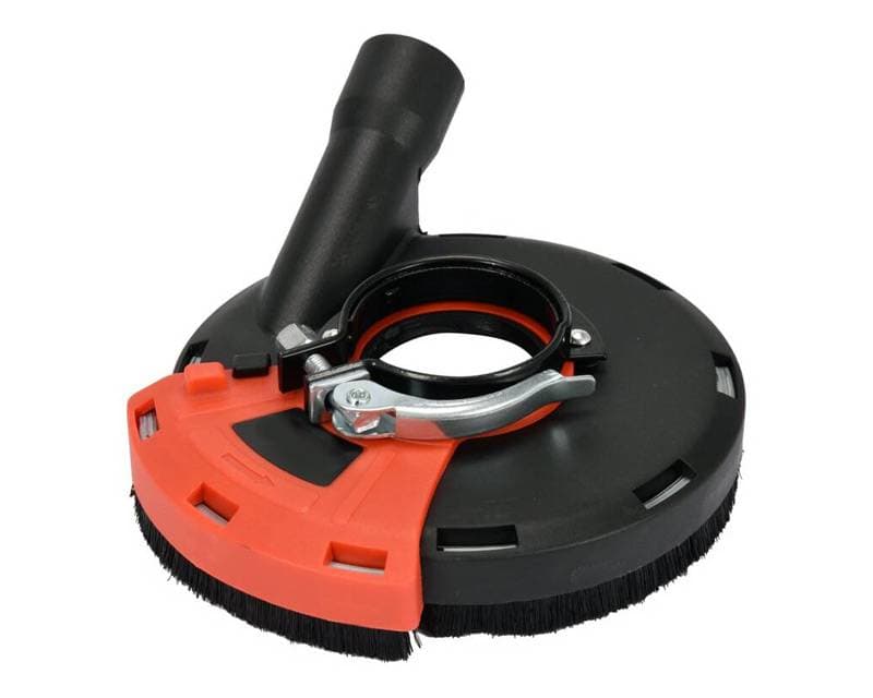 Universal skærm til vinkelslibere - med sug til støvsuger - Primus Danmark