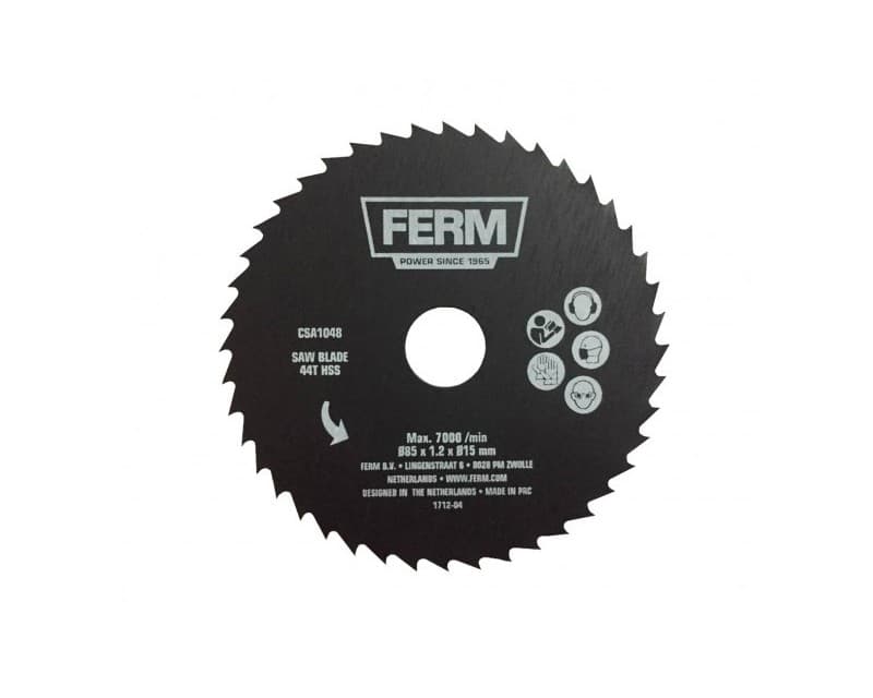 Ø85 mm 44-tands HSS hårdmetalklinge til Ferm dyksav CSM1043 - Primus Danmark