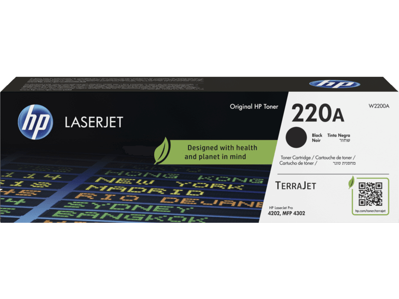 HP 220A W2200A BK, Original toner 2.000 sider