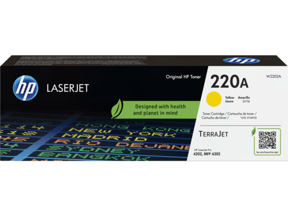 HP 220A W2202A Y, Original toner 1.800 sider