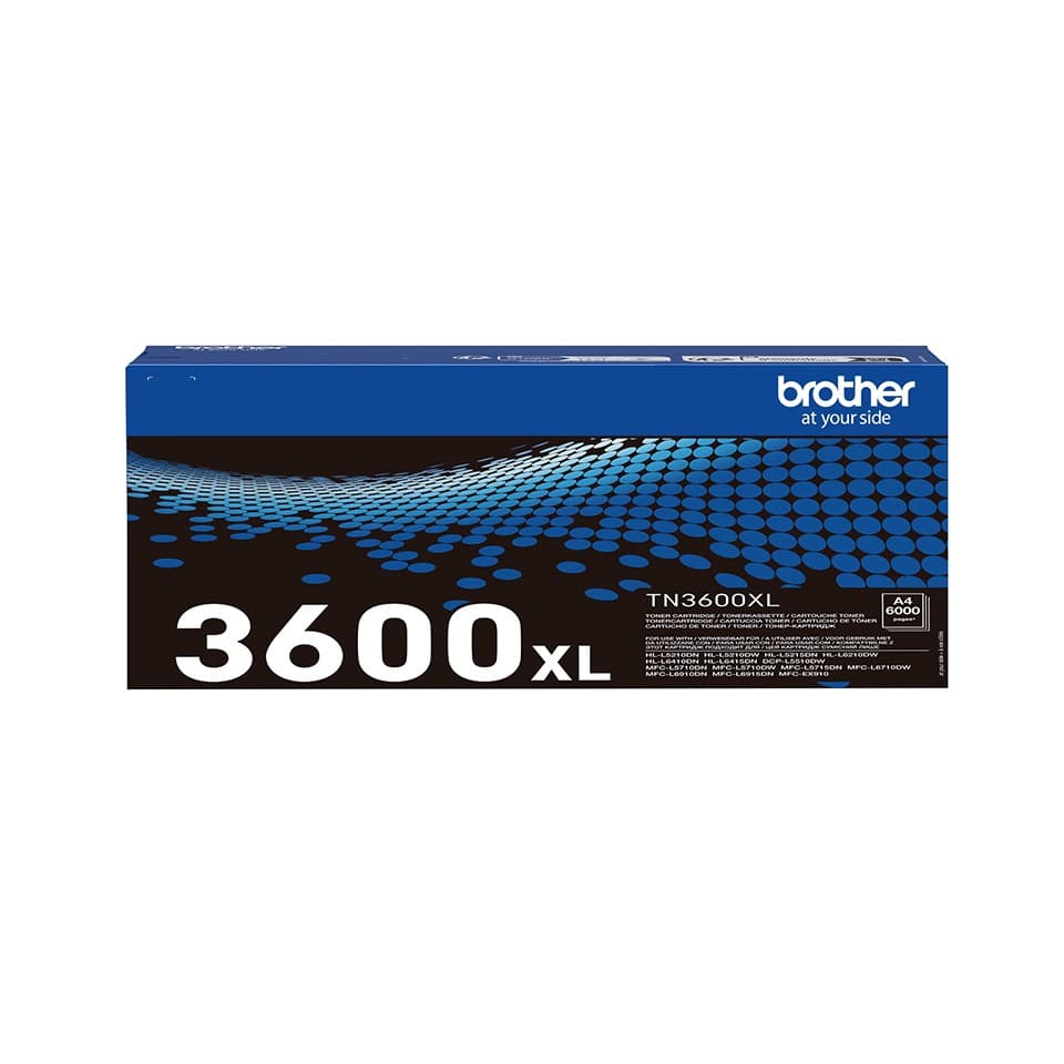 Brother TN3600XL BK toner original - 6.000 sider