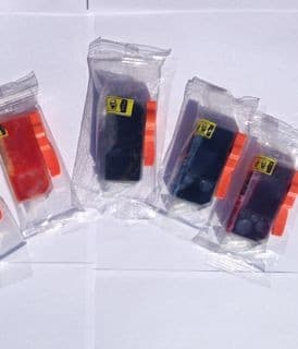 Storkøb - 3 sæt PGI 525 BK, CLI 526 C,M,Y, kompatible patroner m/chip, 12 stk.