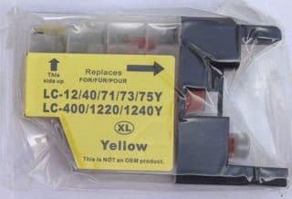 LC 1240XL Yellow, kompatibel patron