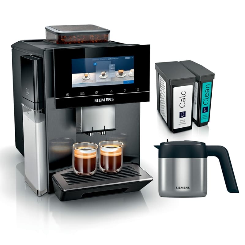 Siemens TQ905RZ5 EQ900 Plus Espressomaskine Inkl. Termokande & Pleje incl. autoCalc'n Clean