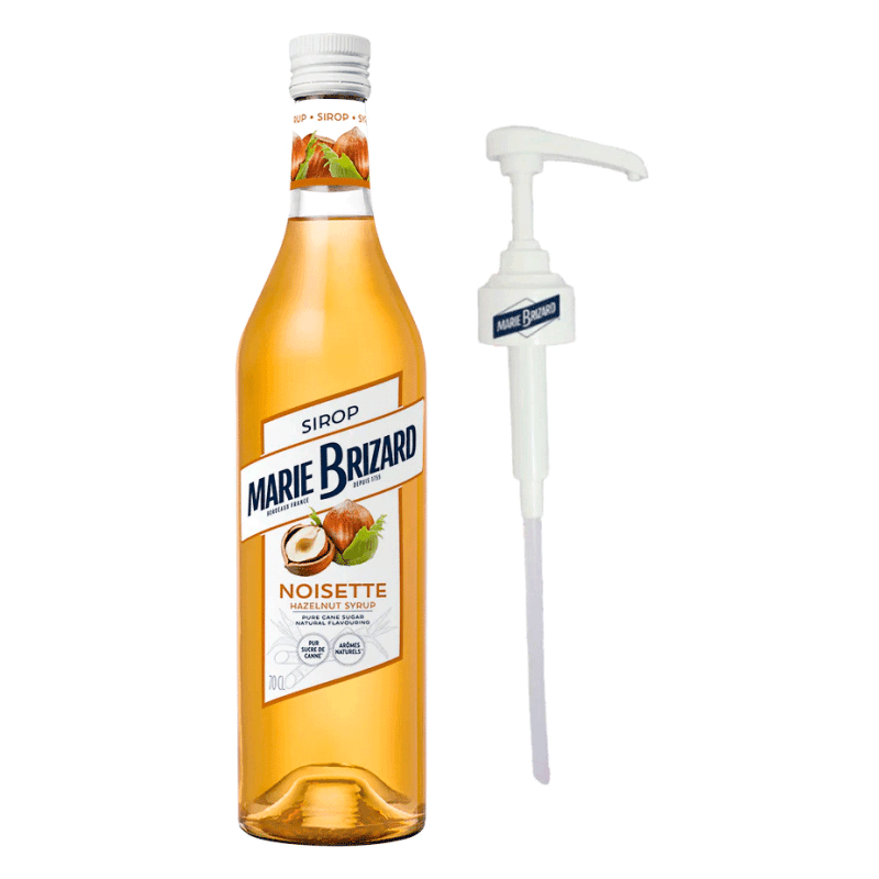 Marie Brizard Hasselnød Sirup 70 cl Inkl. Pumpe
