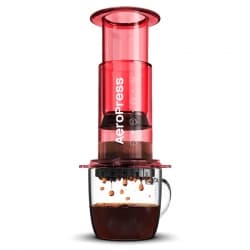 AeroPress Clear Röd Resebryggare