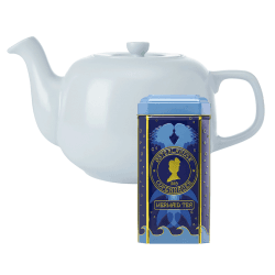 La Cafetière 1,2 L Tebryggare Himmelblå Inkl. Österlandsk Thehus Mermaid Tea Pyramidtepåsar 75 st