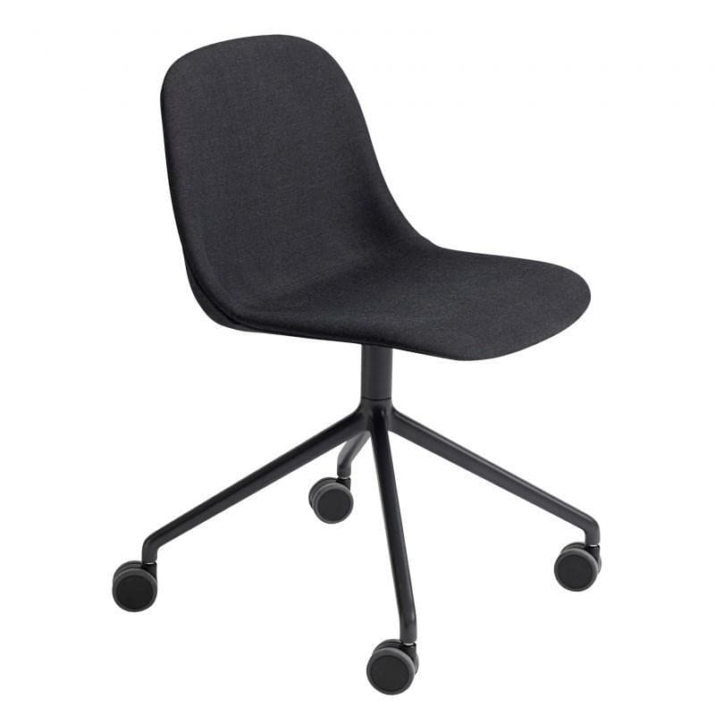 Muuto Fiber Side Chair Dreje- og Hjulstel Polstret Remix 183