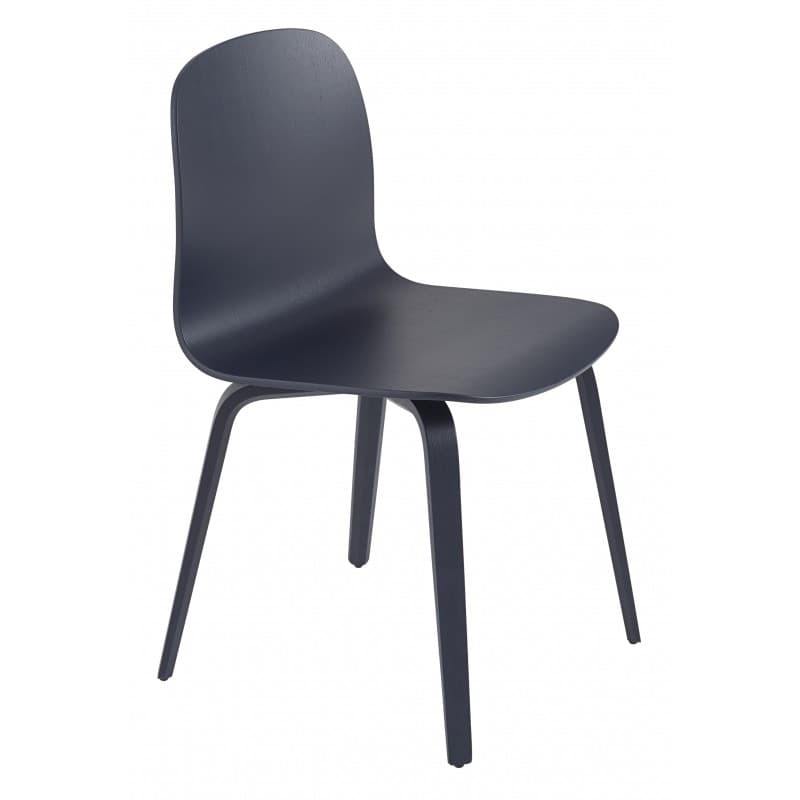 Muuto Visu Chair Wood Midnight Blue