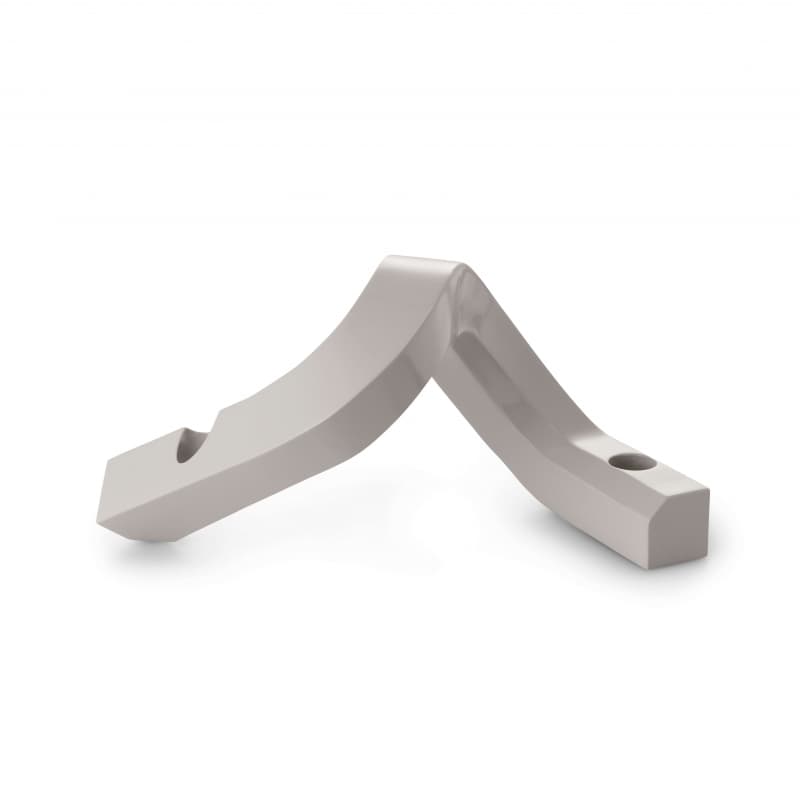 Normann Copenhagen Crooked lysestage (two) Warm Grey
