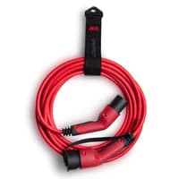 DEFA eConnect M3T2 ladekabel, 3-faset, 20A, 13,8 KW, rd, 7,5 meter