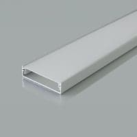 2 meter aluprofil monteringsst, 40x10mm, inkl. cover