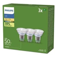 Philips Ultra Efficient GU10 A LED-pre, 2700K, 375lm, 36, 2,1W - 3 pak