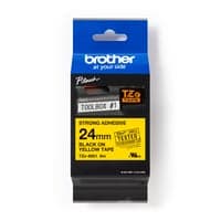 Brother tape TZe-S651, sort/gul, 24 mm x 8 meter