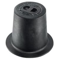 AVK gadedksel med prop til stikledningsventiler, max 250 C, hjde 130 mm, polyamid, prop af stbejern