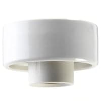 Loftlampe lige, E27, gevind 84,5 mm, hvid, IP20 - If Electric