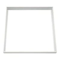 Ramme til 60x60 LED panel - Samlest med plasthjrner og hvid kant, 65 mm hj