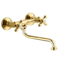Lavabo Retro to-grebs badekararmatur med hane, massiv messing