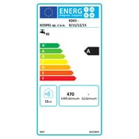 Elektrisk gennemstrmningsvandvarmer, mellem model, 9-11-12-15 kW, 10-15 kW, 4,3-7,2 l/min, energiklasse A
