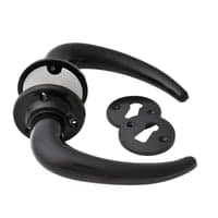 Drgreb 4301 coupe, 35-40mm, sort kunststof