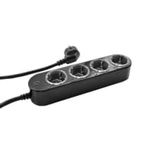 Shelly Power Strip Gen4, stikdse, Zigbee, WiFi, Matter, sort