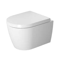 Duravit ME by Starck vgtoilet compact 37x48cm ben skylle-rand, hvid mat satin WonderGliss